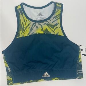 Adidas Sports Bra Zoe Saldana NWT long bra size medium tank